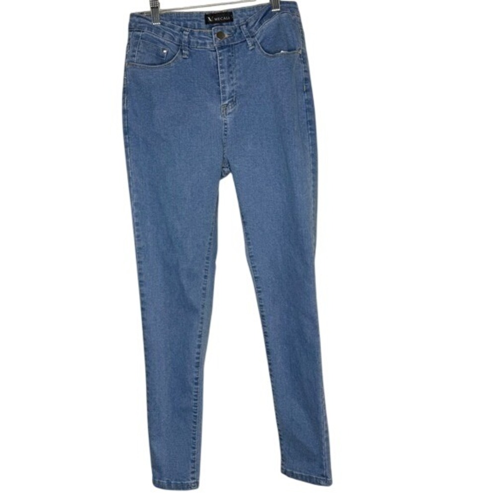MECALA Women's Light Wash High Waisted Skinny Jeans Size M/28‎